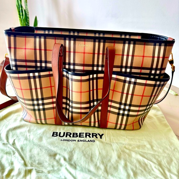 Burberry Vintage Check Diaper Bag - Picture 1 of 7
